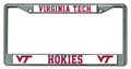 Virginia Tech Hokies Chrome License Plate Frame