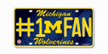 Michigan Wolverines #1 Fan License Plate