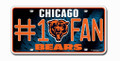 Chicago Bears #1 Fan License Plate