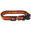 Kansas City Chiefs Woven Dog Collar