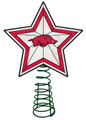 Arkansas Razorbacks Light Up Art Glass Tree Topper
