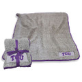 Texas Christian Horned Frogs Frosty Fleece Blanket