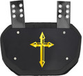 Sports Unlimited Gold Cross Football Back Plate