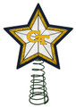 Georgia Tech Yellow Jackets Light Up Art Glass Tree Topper