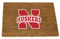Nebraska Cornhuskers Colored Logo Door Mat