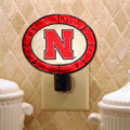 Nebraska Cornhuskers NCAA Stained Glass Night Light