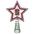 Stanford Cardinal Light Up Art Glass Tree Topper