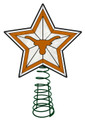 Texas Longhorns Light Up Art Glass Tree Topper