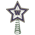 Washington Huskies Light Up Art Glass Tree Topper