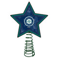 Seattle Mariners Light Up Art Glass Mosaic Tree Topper