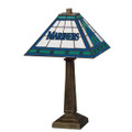 Seattle Mariners Stained Glass Mission Table Lamp