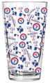 Texas Rangers 16 oz. All Over Print Pint Glass