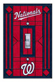 Washington Nationals Glass Single Light Switch Plate Cover