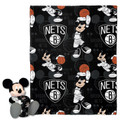 Brooklyn Nets Mickey Hugger Pillow & Blanket Set