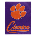 Clemson Tigers Signature Raschel Throw Blanket