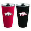 Arkansas Razorbacks 2 Pack Team Color Stainless Steel Pint Glass