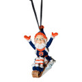 Auburn Tigers Elf On Sled Ornament