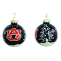 Auburn Tigers Glass Tree Ball Ornament