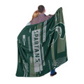 Michigan State Spartans Digitize Throw Blanket