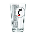 Cincinnati Bearcats 16 oz. Etched Decal Pint
