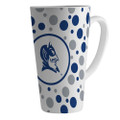 Duke Blue Devils 16 oz. White Polka Dot Latte Mug