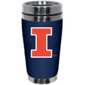 Illinois Fighting Illini 16 oz. Stainless Steel Travel Mug