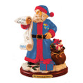 Kansas Jayhawks Naughty Nice List Santa Figurine