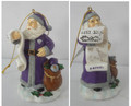 Kansas State Wildcats Naughty Nice List Santa Ornament