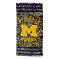 Michigan Wolverines Real Tree Beach Towel