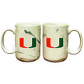 Miami Hurricanes Marble Ceramic Mug