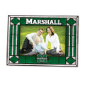 Marshall Thundering Herd Art Glass Horizontal Picture Frame