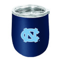 North Carolina Tar Heels Matte Stainless Steel Stemless Wine Glass
