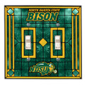 North Dakota State Bison Double Light Switch Cover
