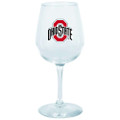 Ohio State Buckeyes Decal Wine Glass