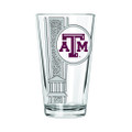Texas A&M Aggies 16 oz. Etched Decal Pint