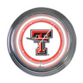 Texas Tech Red Raiders 15"" Neon Clock