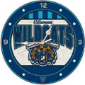Villanova Wildcats Art Glass Clock