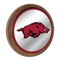 Arkansas Razorbacks Barrel Top Mirrored Wall Sign