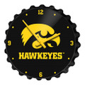 Iowa Hawkeyes Bottle Cap Wall Clock