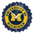 Michigan Wolverines Bottle Cap Wall Clock