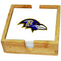 Baltimore Ravens Team Logo Square Coaster Set