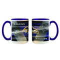 Baltimore Ravens 15 oz. Inner Color Shadow Mug