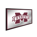 Mississippi State Bulldogs Horizontal Framed Mirrored Wall Sign