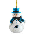 Carolina Panthers Woodland Snowman Ornament