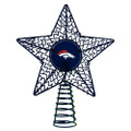 Denver Broncos Metal Star Tree Topper
