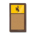 Wyoming Cowboys Cork Note Board