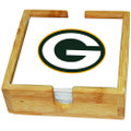 Green Bay Packers Team Logo Square Coaster Set