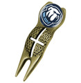 Citadel Bulldogs Gold Crosshairs Divot Tool