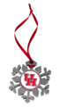 Houston Cougars Snow Flake Ornament