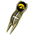Iowa Hawkeyes Gold Crosshairs Divot Tool